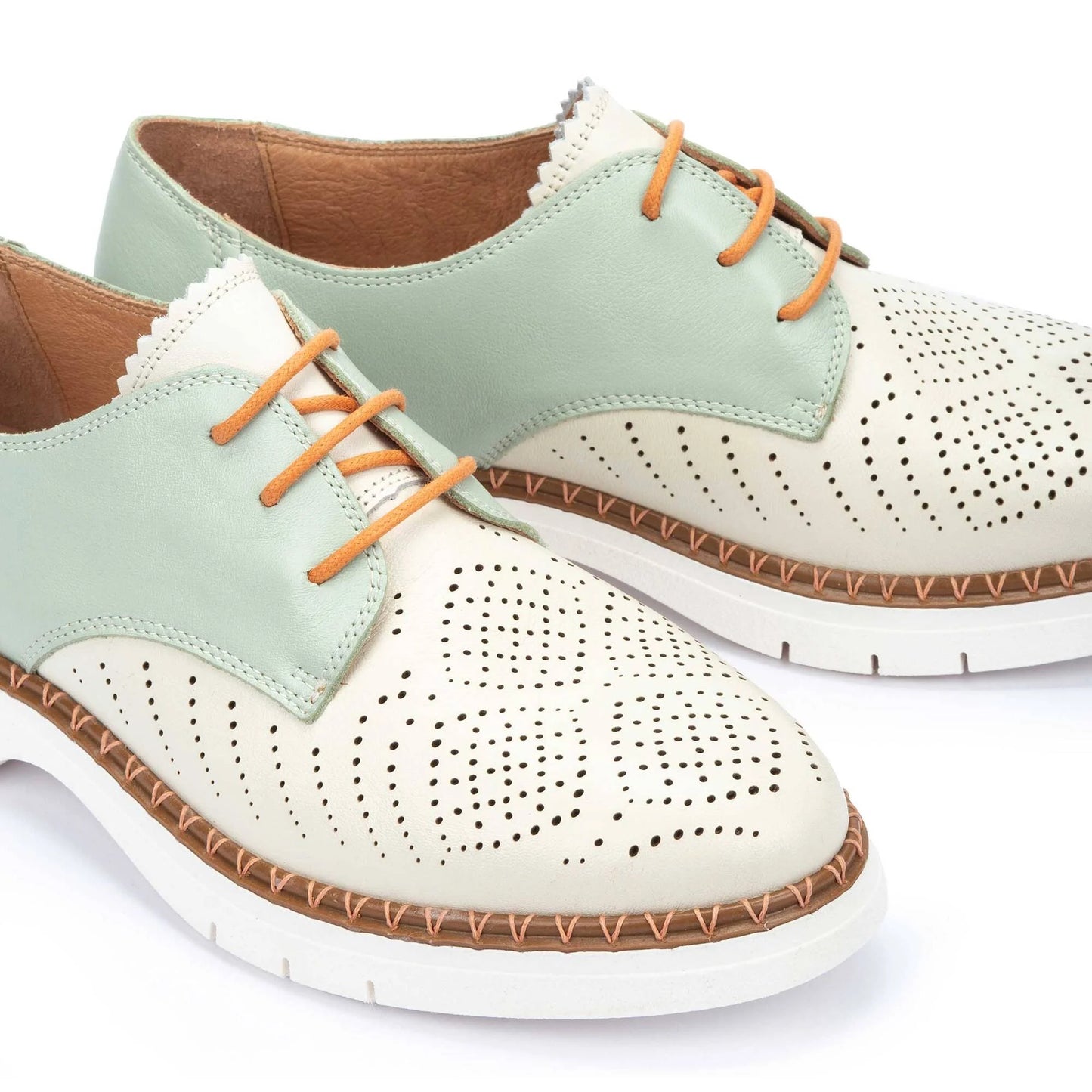 Pikolinos Women's W1A-4816C1 Henares Leather Dress Shoe Nata Cream
