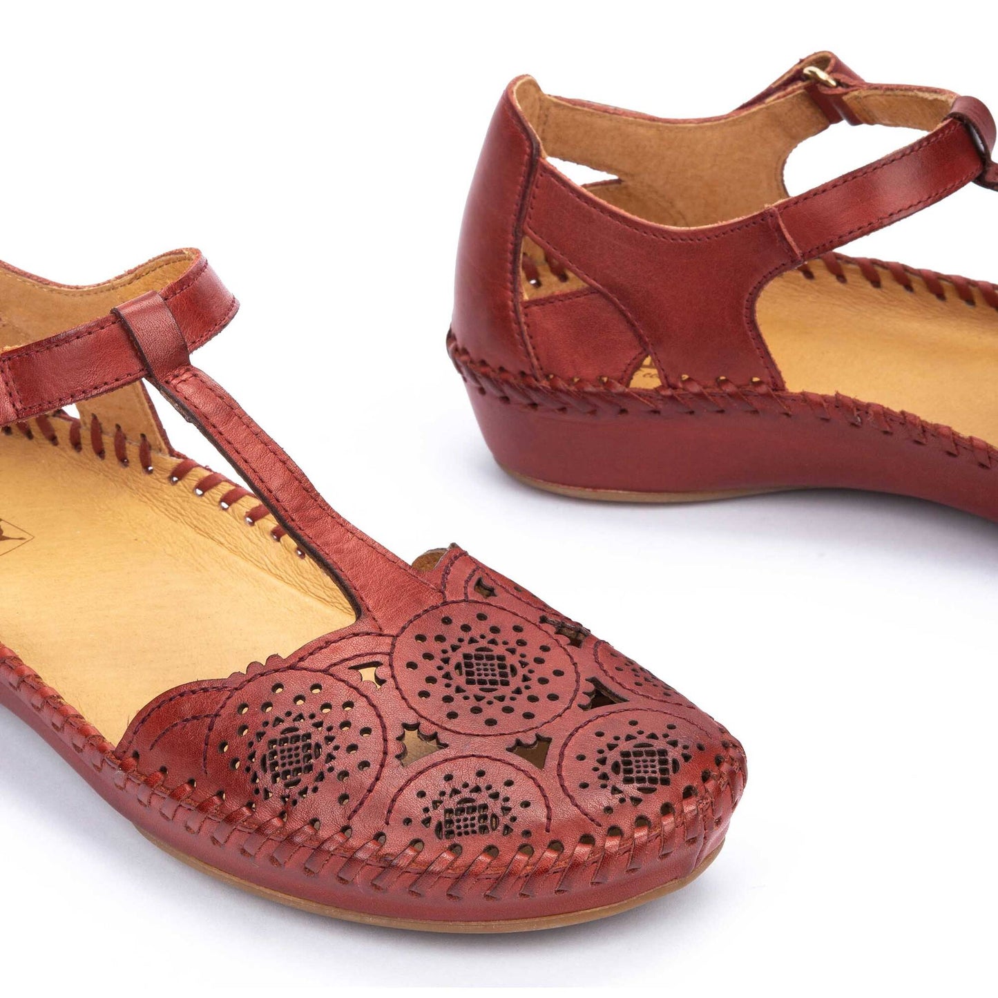 Pikolinos Women's 655-0734 P. Vallarta Leather Sandals Sandia