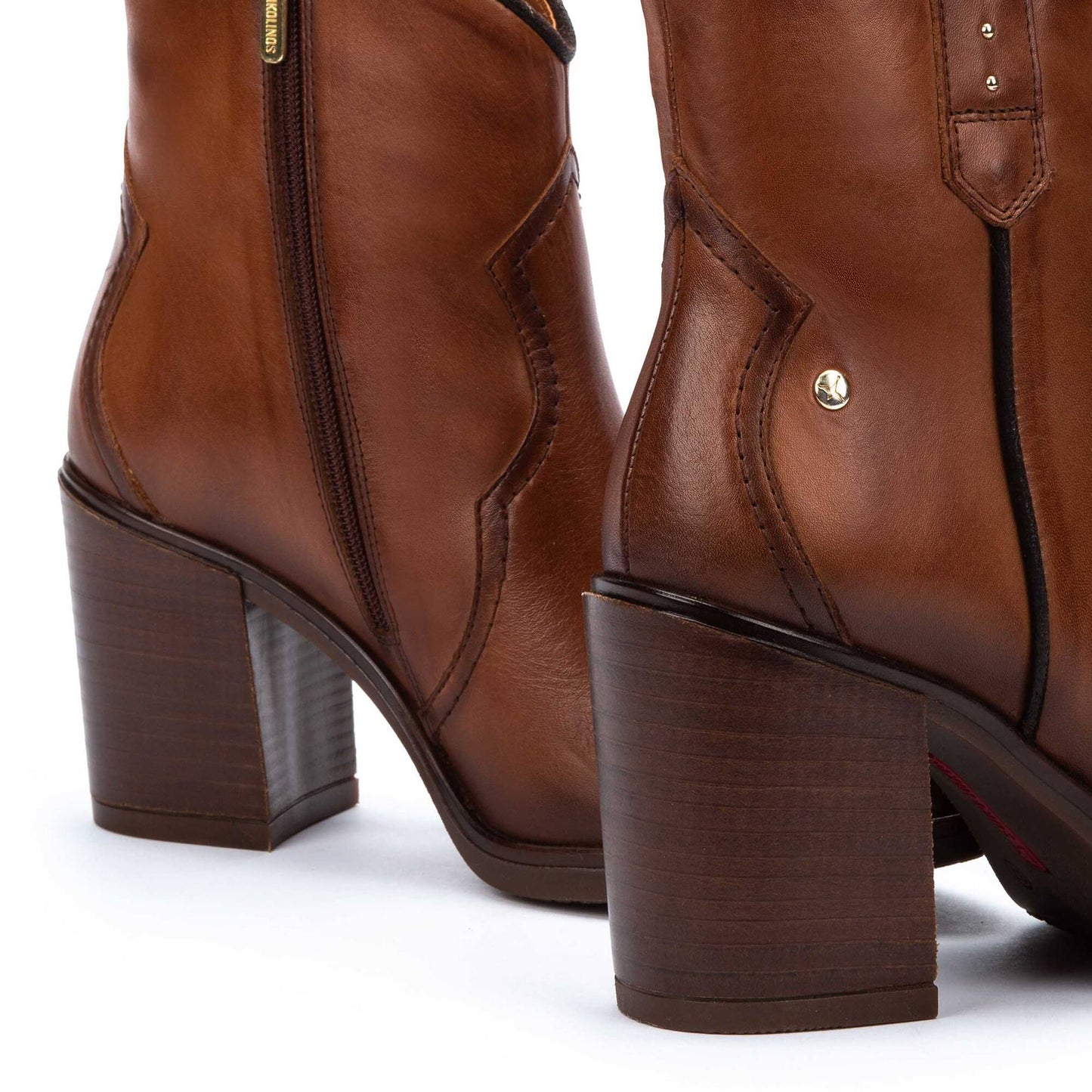 Pikolinos Women's Rioja W7Y-8957 Leather Western Ankle Boots Cuero Brown