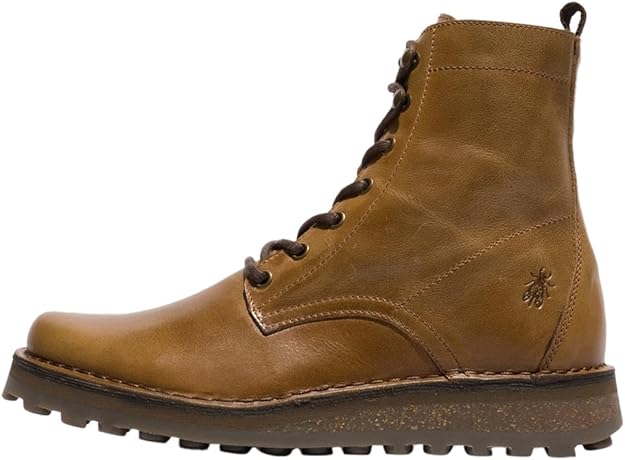 Fly London Men's TARK128FLY Leather Ankle Boots Camel Brown