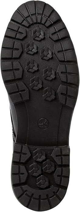 Jana Women's 8-23772-41 Leather Lace-Up Comfort Shoes Black Patent