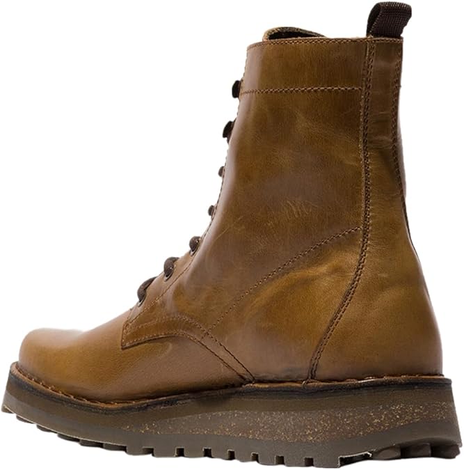 Fly London Men's TARK128FLY Leather Ankle Boots Camel Brown