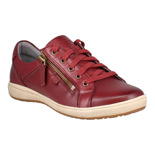 Josef Seibel Women's Caren 12 Leather Fashion Trainers Bordo Red