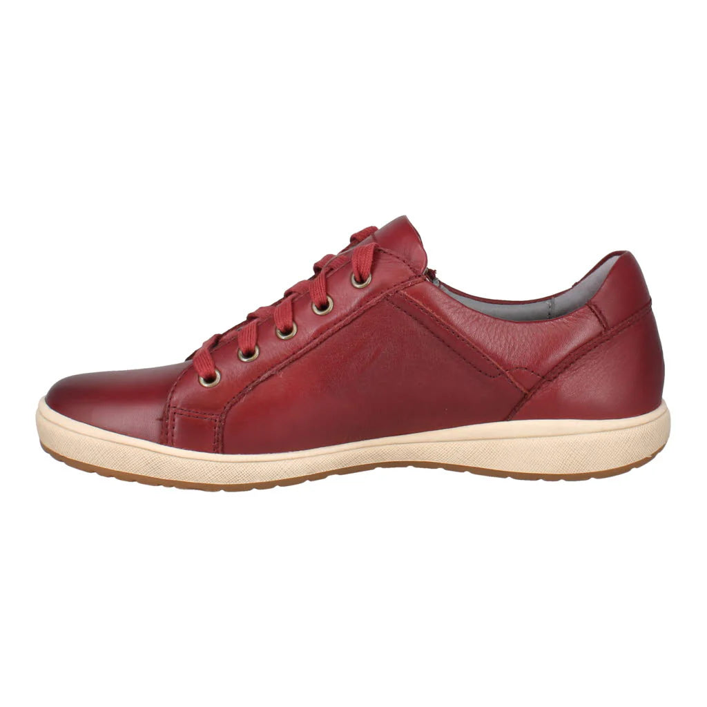 Josef Seibel Women's Caren 12 Leather Fashion Trainers Bordo Red