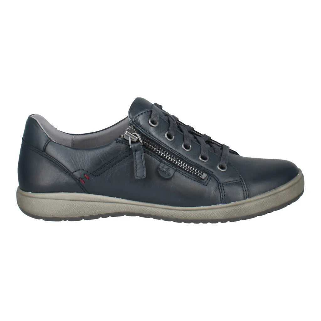 Josef Seibel Women's Caren 12 Leather Fashion Trainers Indigo Blue
