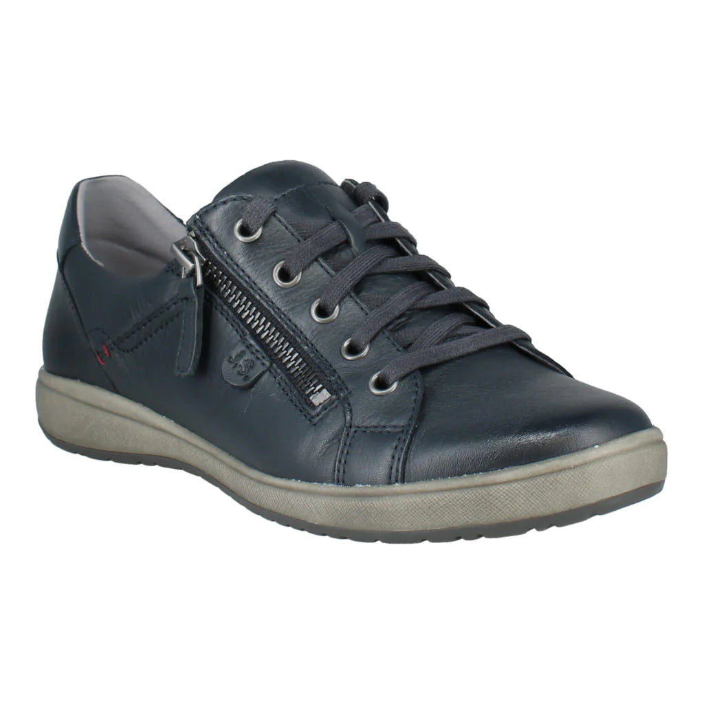 Josef Seibel Women's Caren 12 Leather Fashion Trainers Indigo Blue