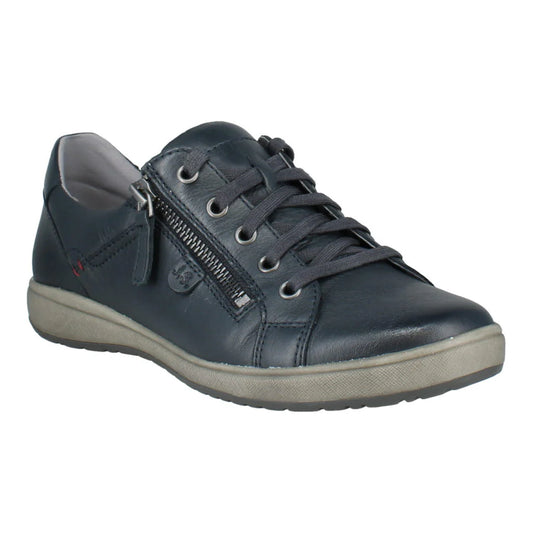 Josef Seibel Women's Caren 12 Leather Fashion Trainers Indigo Blue