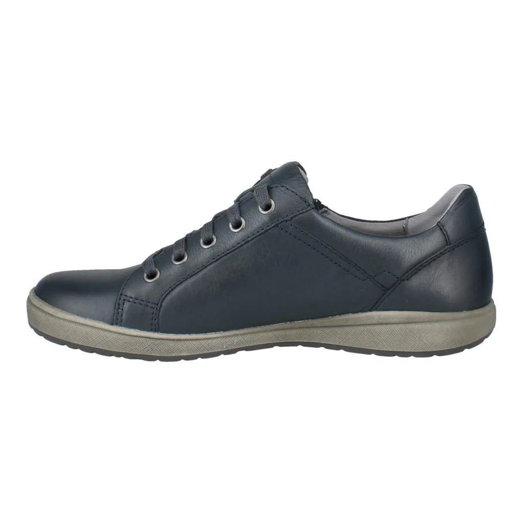 Josef Seibel Women's Caren 12 Leather Fashion Trainers Indigo Blue