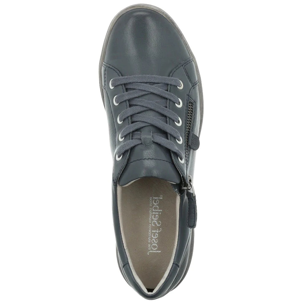 Josef Seibel Women's Caren 12 Leather Fashion Trainers Ocean Blue
