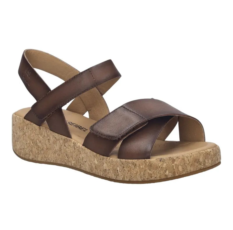 Josef Seibel Women's Evita 03 Sandals Cognac Brown
