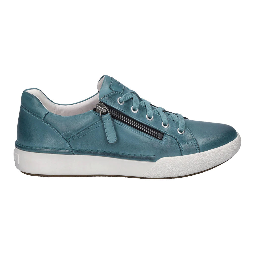 Josef Seibel Women's Claire 03 Casual Leather Trainers Azur Blue