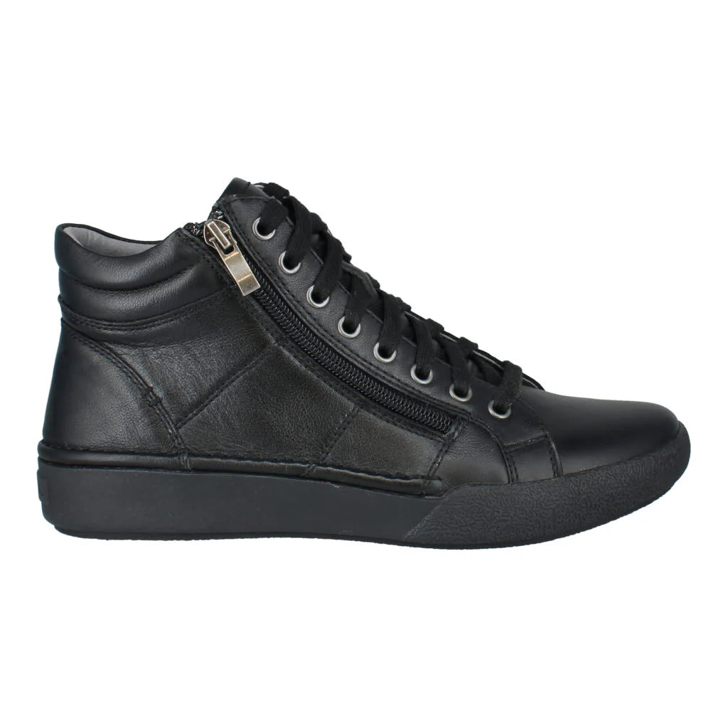 Josef Seibel Women's Claire 11 Casual Leather Trainers Boots Black