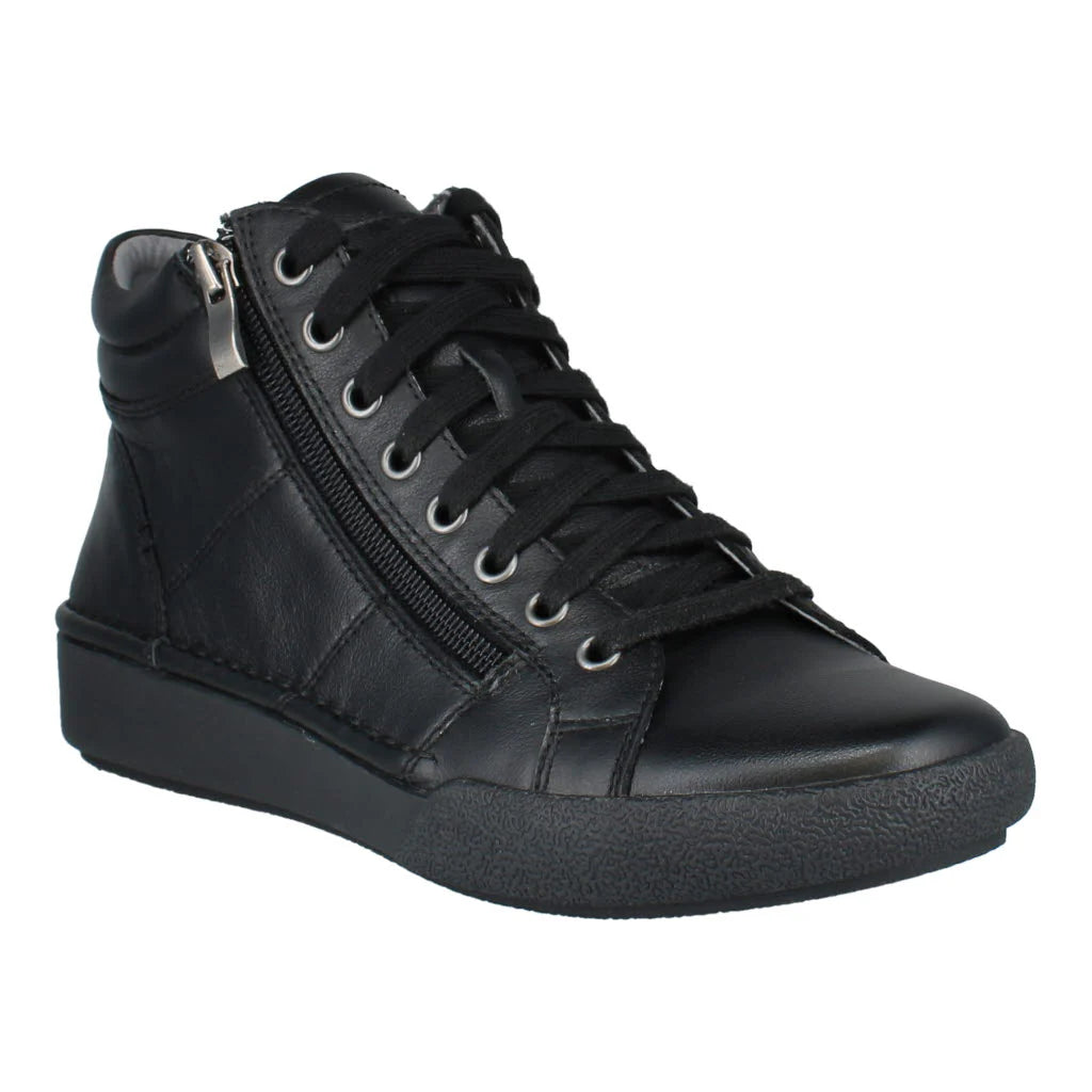 Josef Seibel Women's Claire 11 Casual Leather Trainers Boots Black