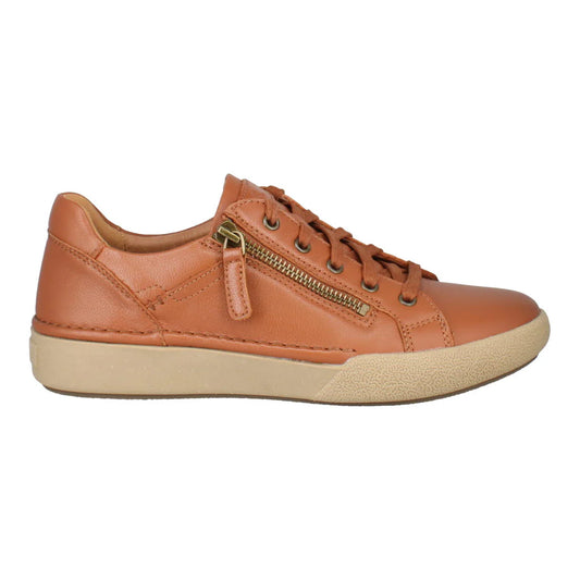 Josef Seibel Women's Claire 13 Casual Leather Trainers Camel Brown