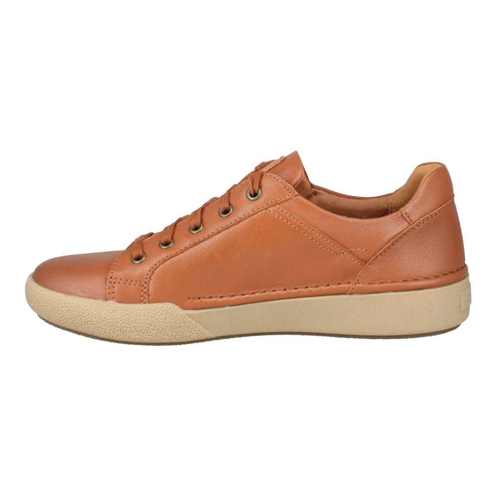 Josef Seibel Women's Claire 13 Casual Leather Trainers Camel Brown
