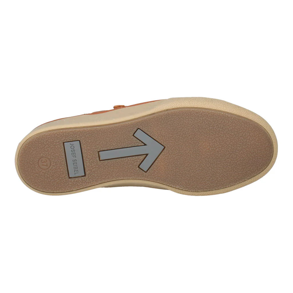 Josef Seibel Women's Claire 13 Casual Leather Trainers Camel Brown