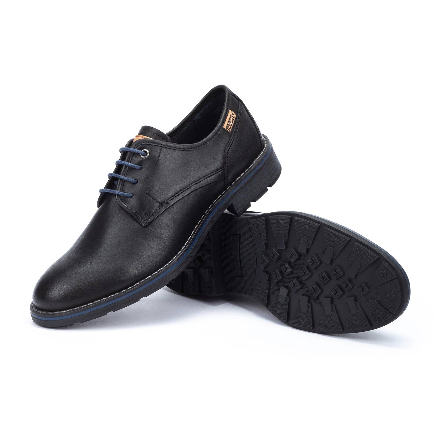 Pikolinos Men's York M2M-4178ST Leather Lace-Up Shoes Black
