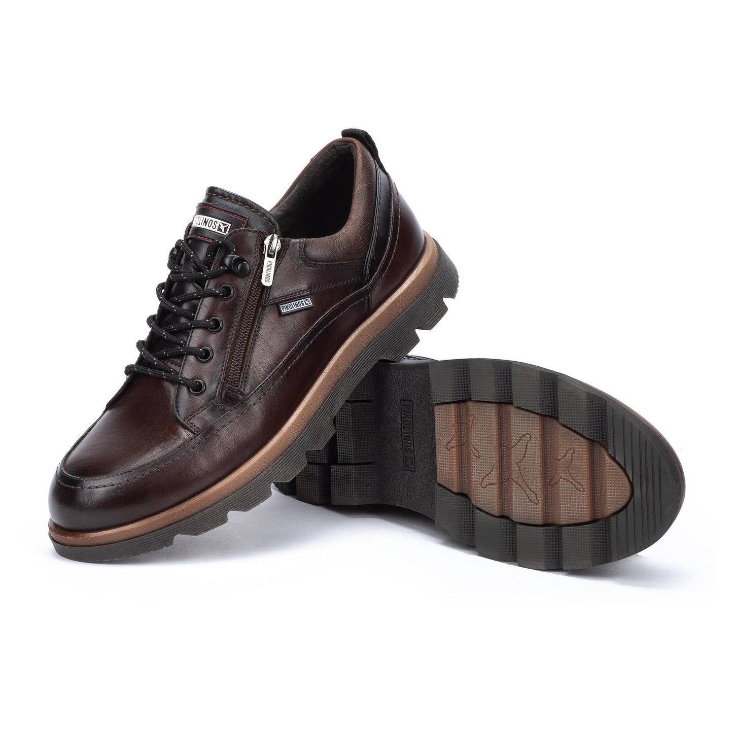 Pikolinos Men's Vigo M3M-4163C1 Leather Lace-Up Shoes Olmo Brown