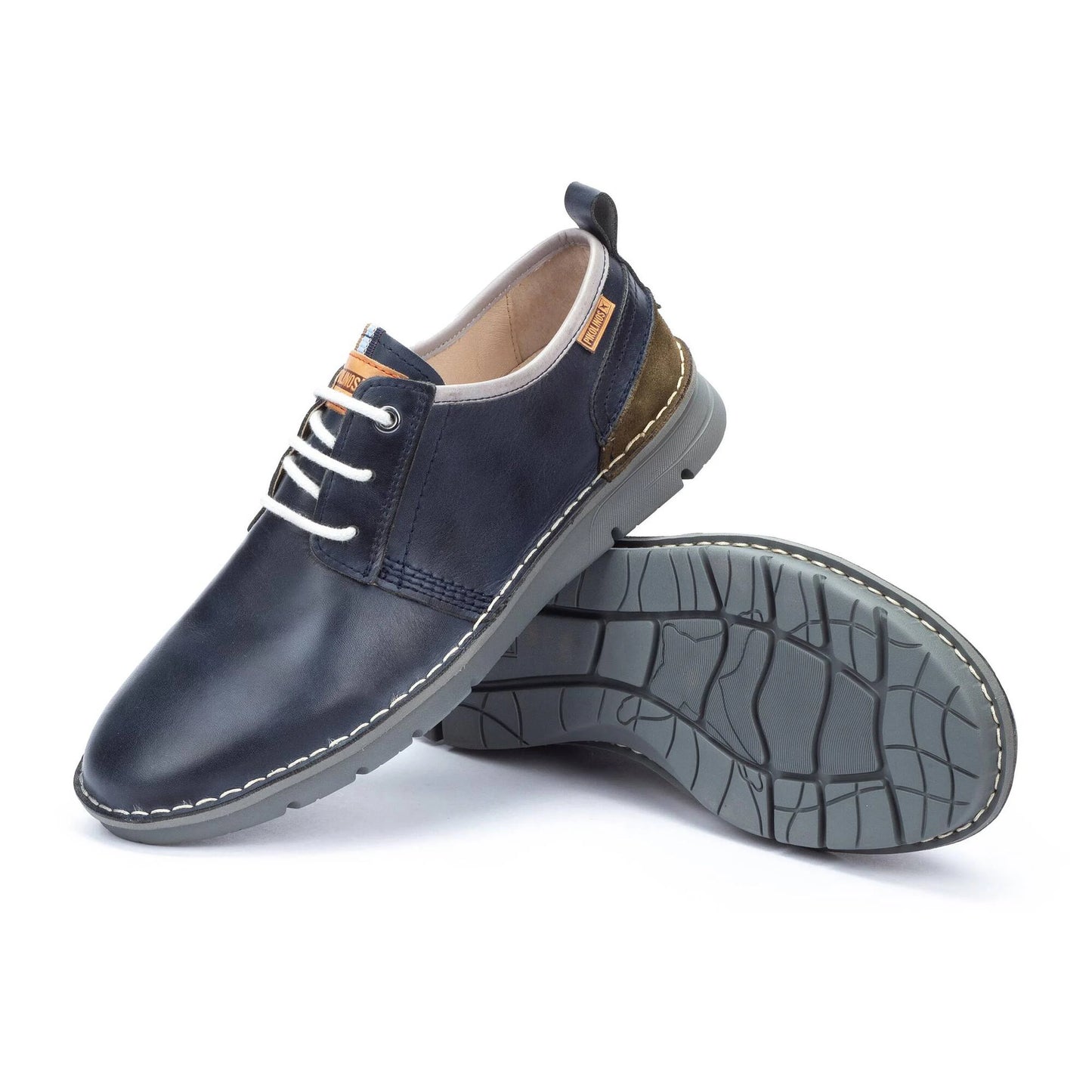 Pikolinos Men's Rivas M3T-4232C1 Leather Lace-Up Shoes Blue