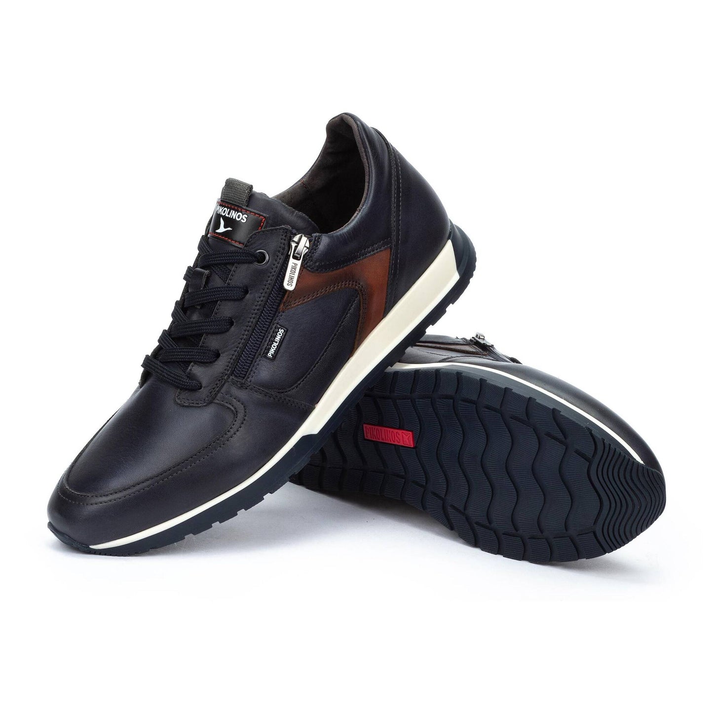 Pikolinos Men's Cambil M5N-6362C1 Leather Lace-Up Sneakers Space