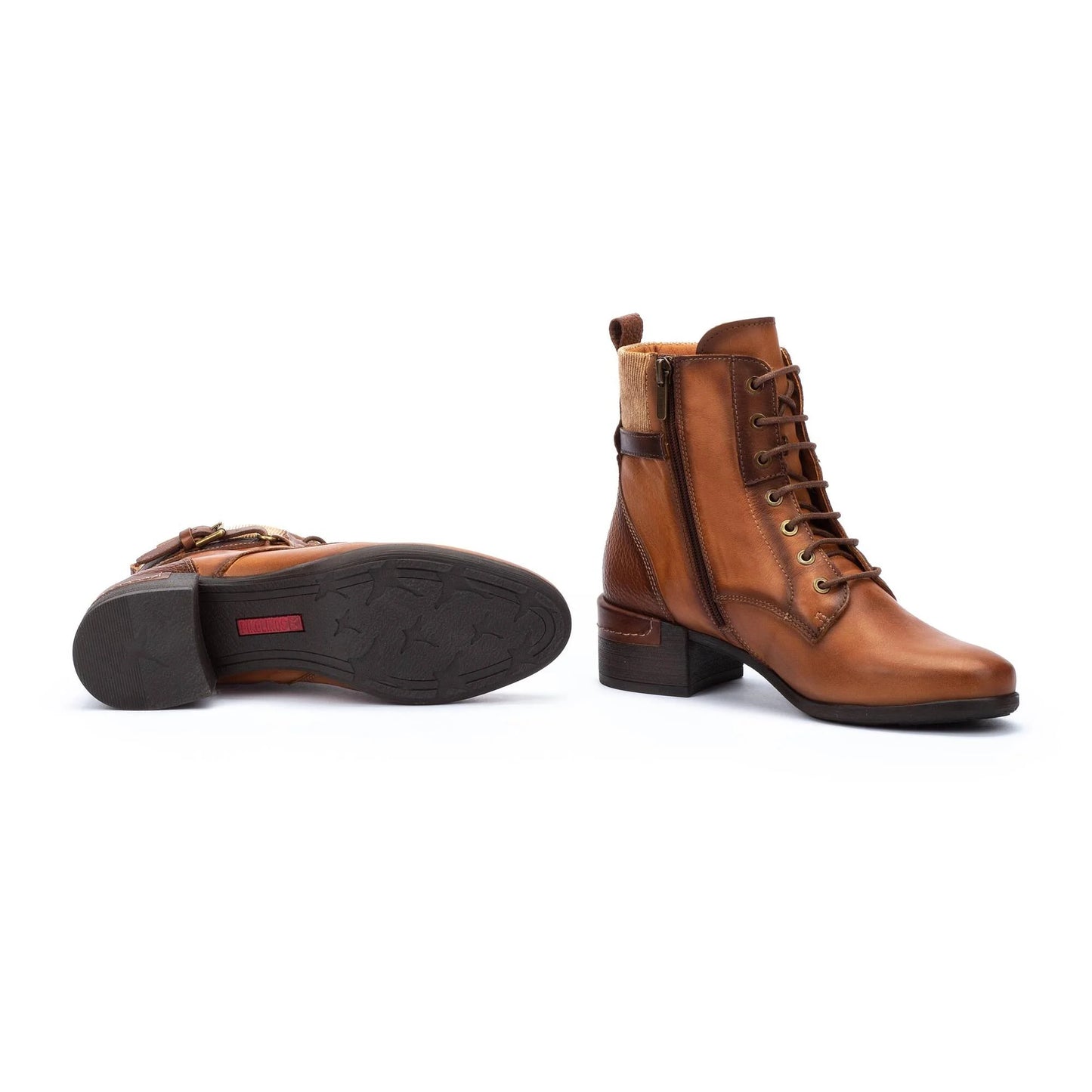 Pikolinos Women's Malaga W6W-8953C1 Leather Ankle Boots Brandy Brown