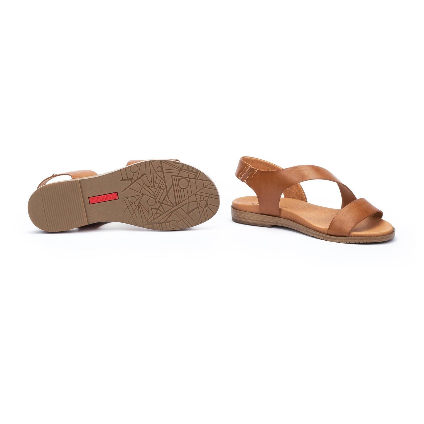 Pikolinos Women's Formentera W8Q-0944 Leather Sandals Brandy Brown