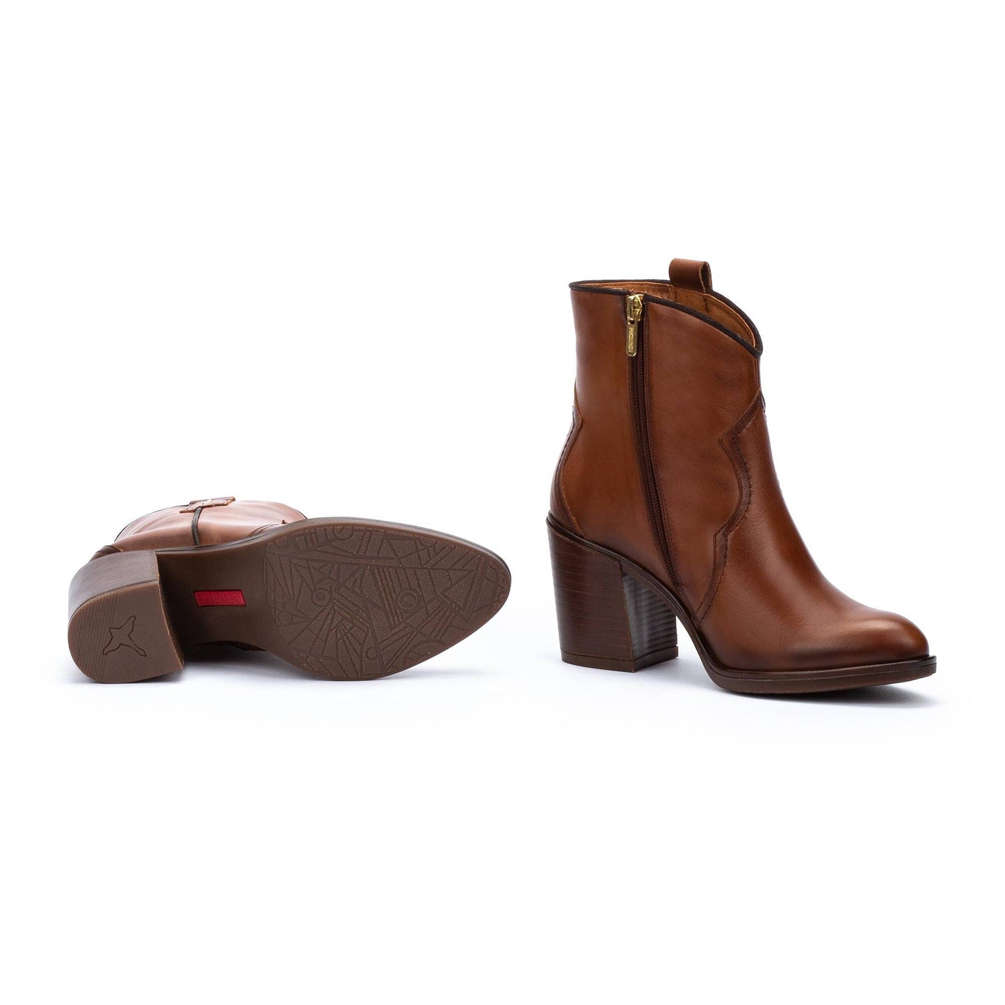 Pikolinos Women's Rioja W7Y-8957 Leather Western Ankle Boots Cuero Brown