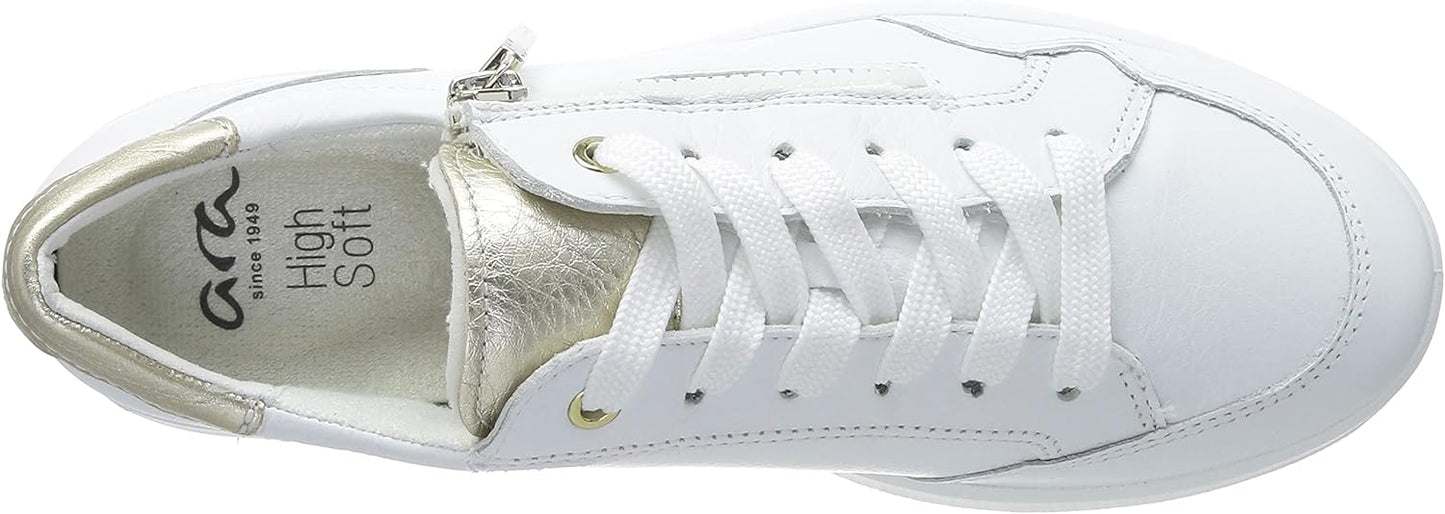 Ara Women's 1223901 Roma Leather Sneakers White Platinum