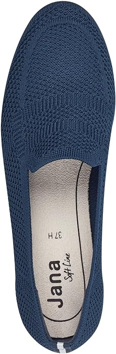 Jana Women's 8-24266-42 Softline Textile Loafer Navy Blue