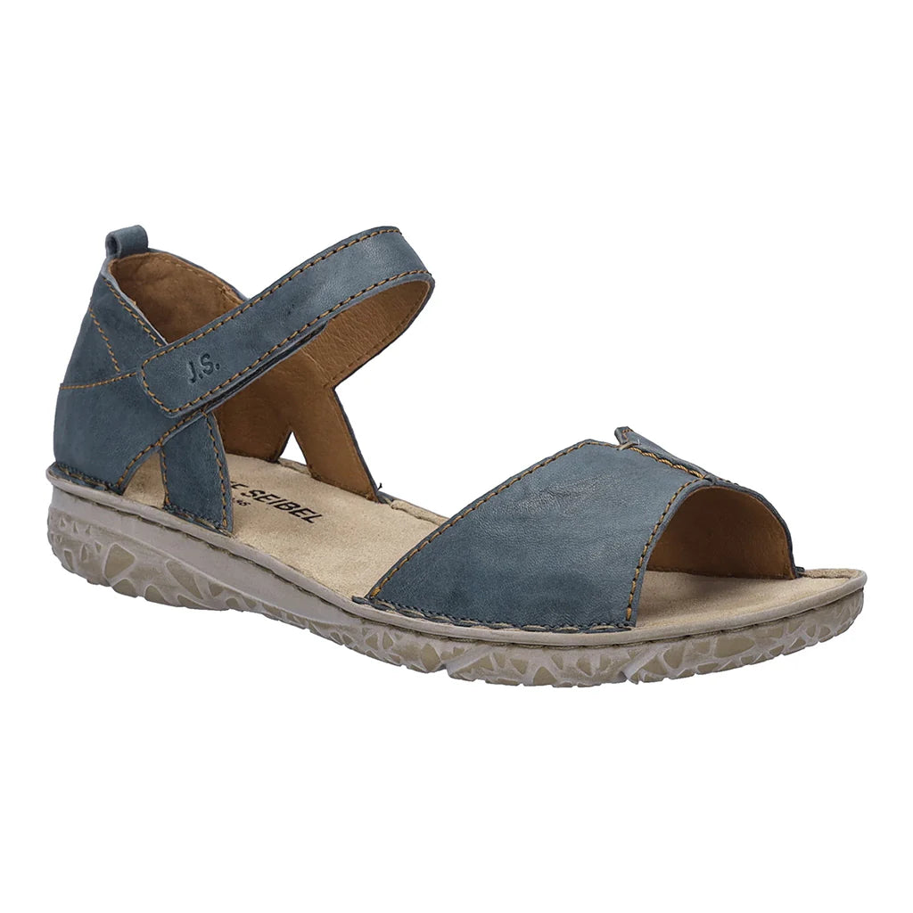 Josef Seibel Women's Ivy 05 Leather Sandals Azur Blue