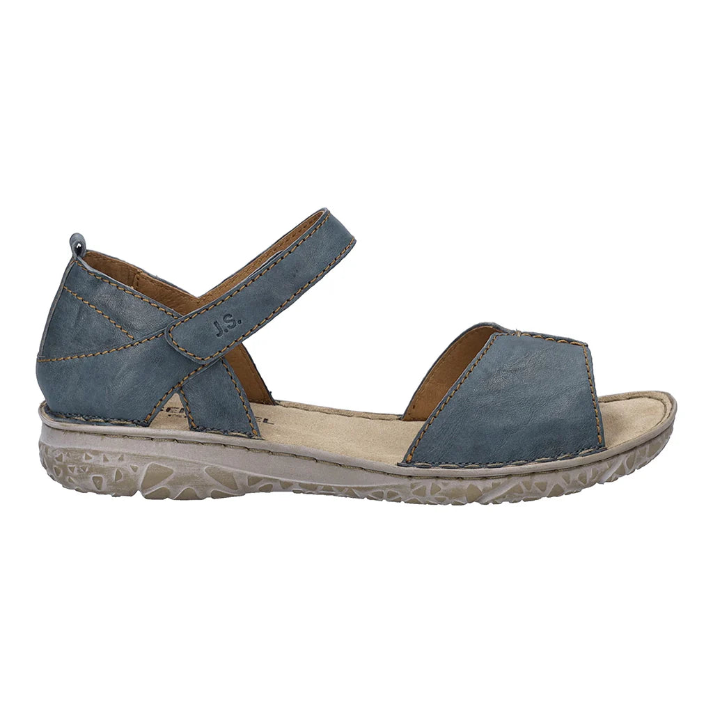 Josef Seibel Women's Ivy 05 Leather Sandals Azur Blue