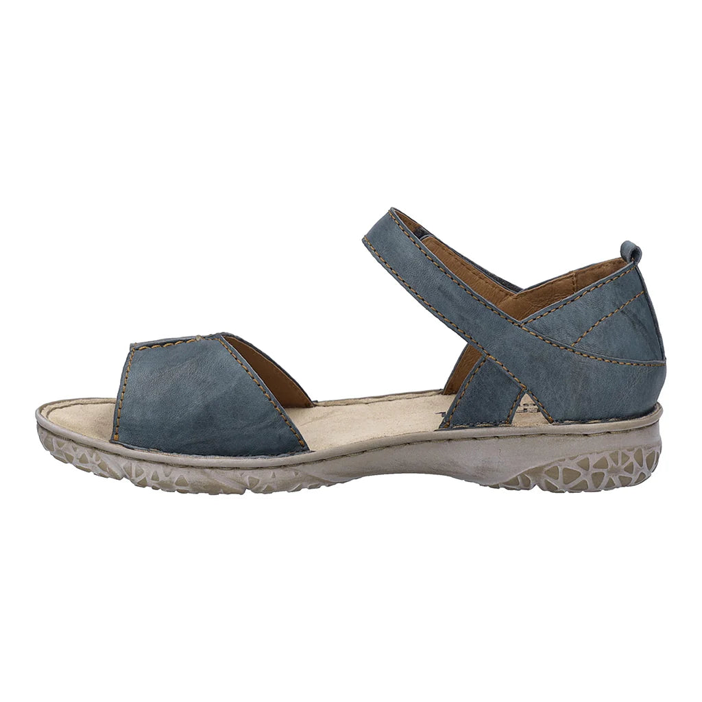 Josef Seibel Women's Ivy 05 Leather Sandals Azur Blue