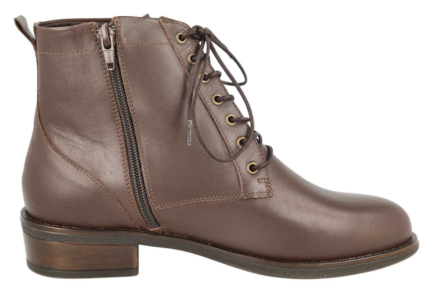 DB Wider Fit Women's Starshine Leather Ankle Boots Brown