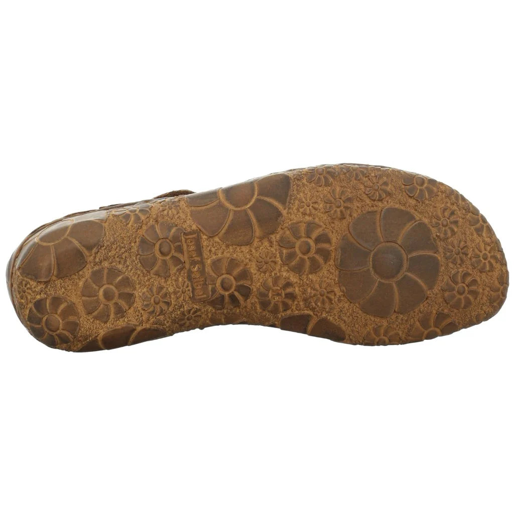 Josef Seibel Women's Rosalie 29 Leather Closed Toe Sandals Brandy Brown