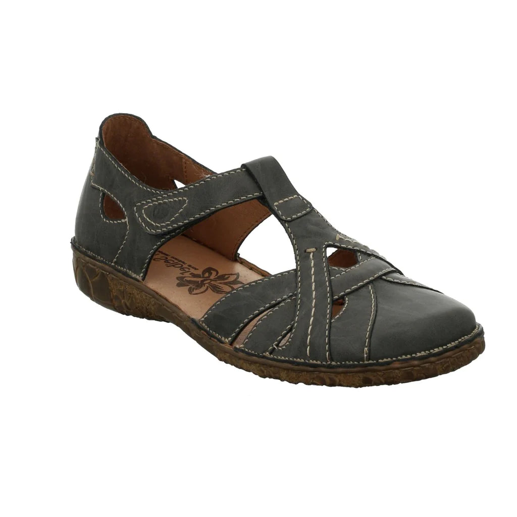 Josef Seibel Women's Rosalie 29 Leather Closed Toe Sandals Jean Blue