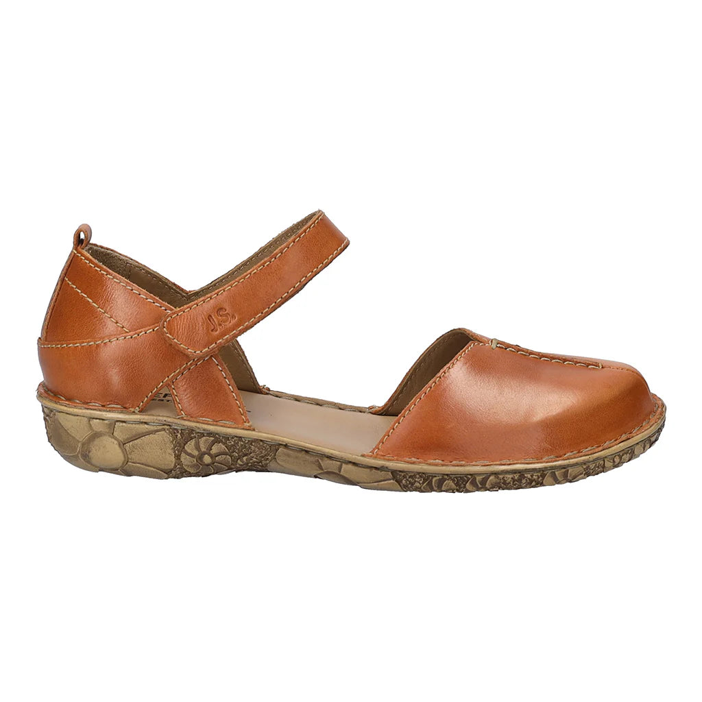 Josef Seibel Women's Rosalie 42 Leather Closed Toe Sandals Orange