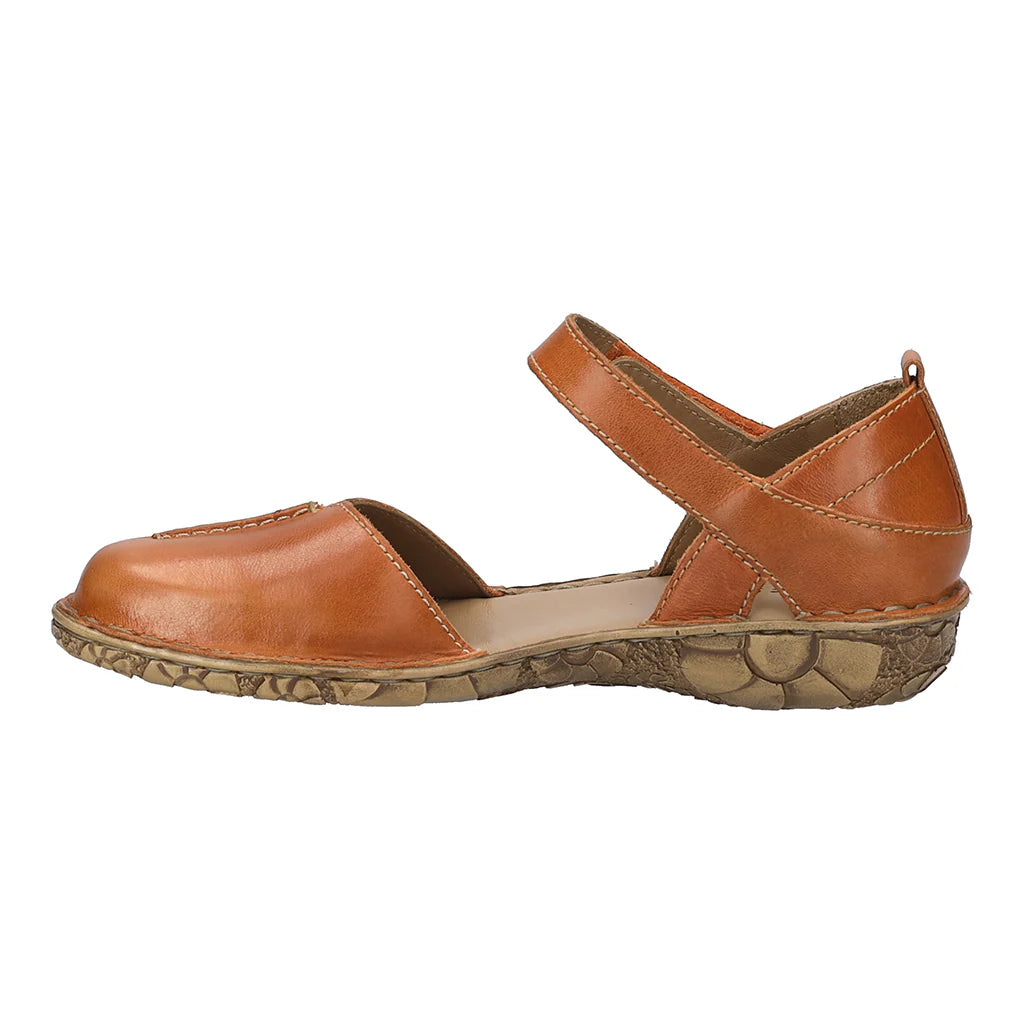 Josef Seibel Women's Rosalie 42 Leather Closed Toe Sandals Orange