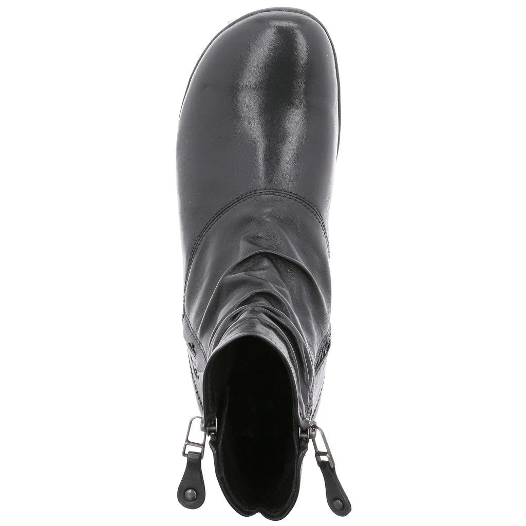 Josef Seibel Women's Naly 24 Leather Ankle Boots Black