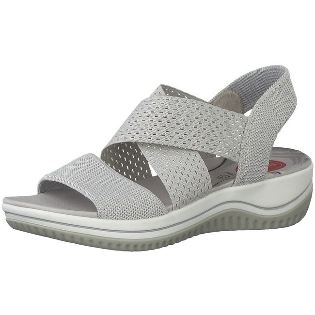 Jana Women's 8-8-28768-20 204 Comfort Sandals Light Grey