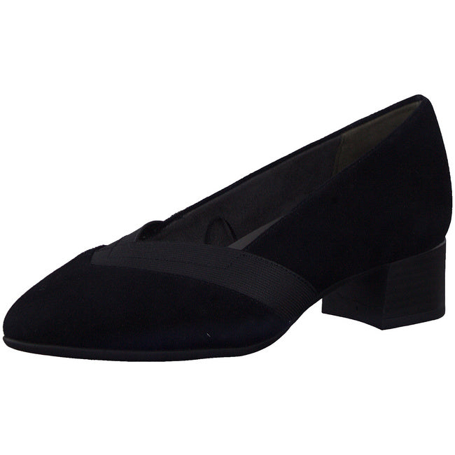 Jana Women's 8-84306-41 Comfort Heel Loafer Shoes Black
