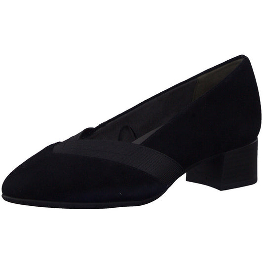 Jana Women's 8-84306-41 Comfort Heel Loafer Shoes Black