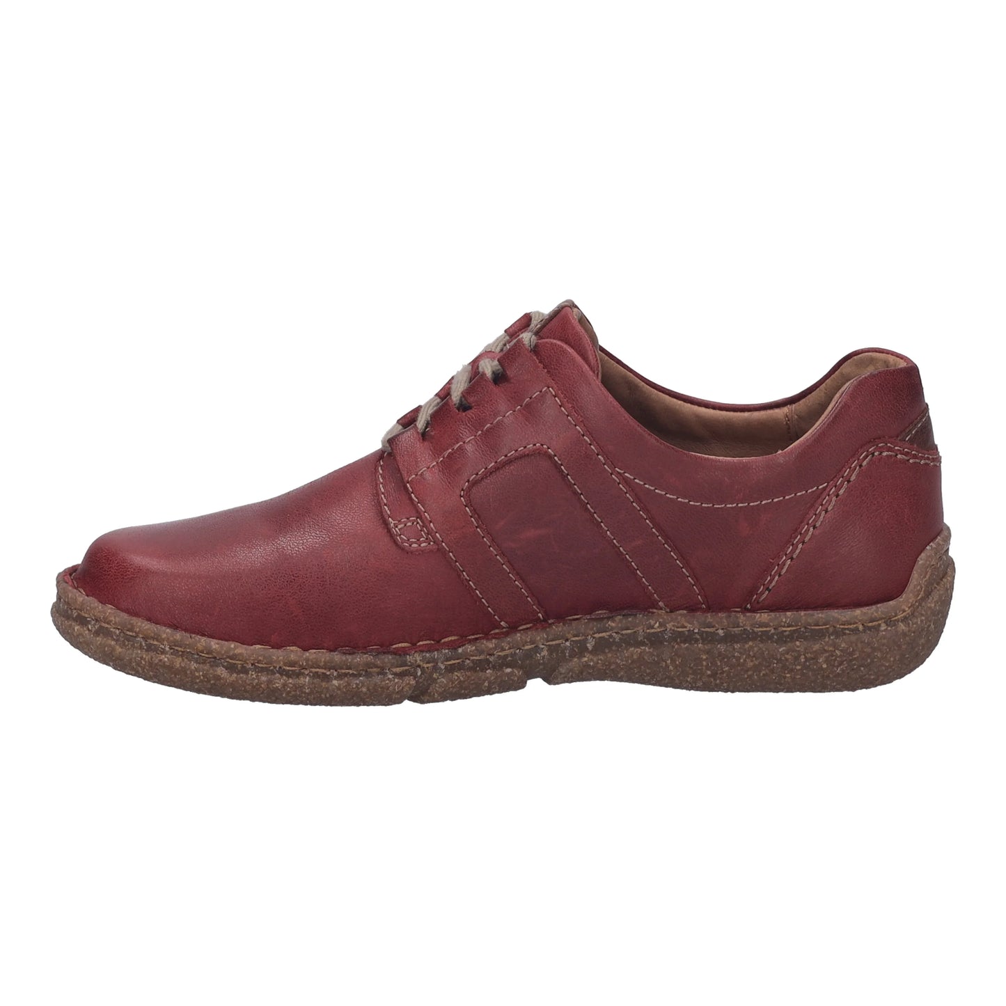 Josef Seibel Women's Neele 44 Leather Comfort Shoe Bordeaux Burgundy