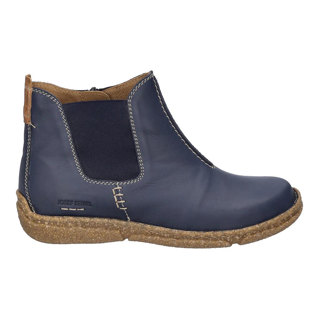 Josef Seibel Women's Neele 68 Leather Ankle Boots Ocean Blue