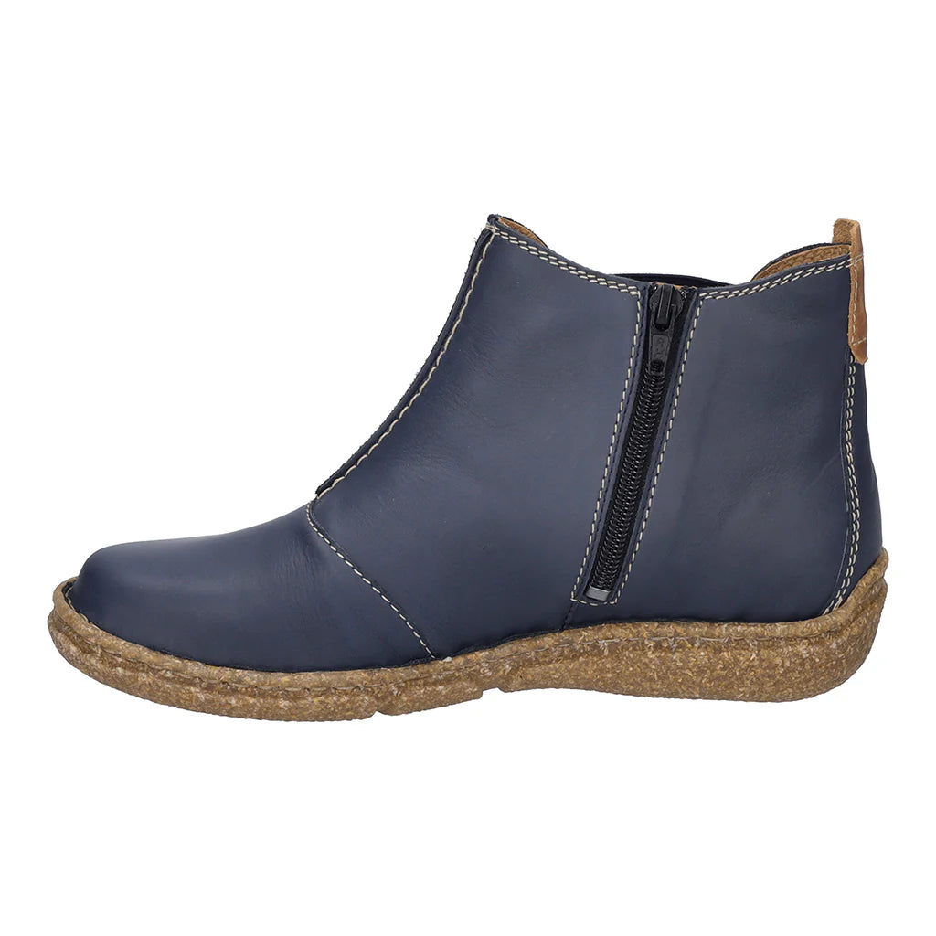 Josef Seibel Women's Neele 68 Leather Ankle Boots Ocean Blue