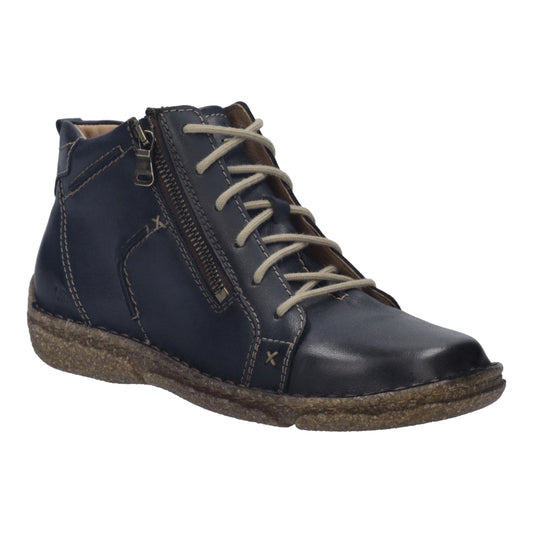 Josef Seibel Women's Neele 71 Leather Comfort Boots Ocean Blue
