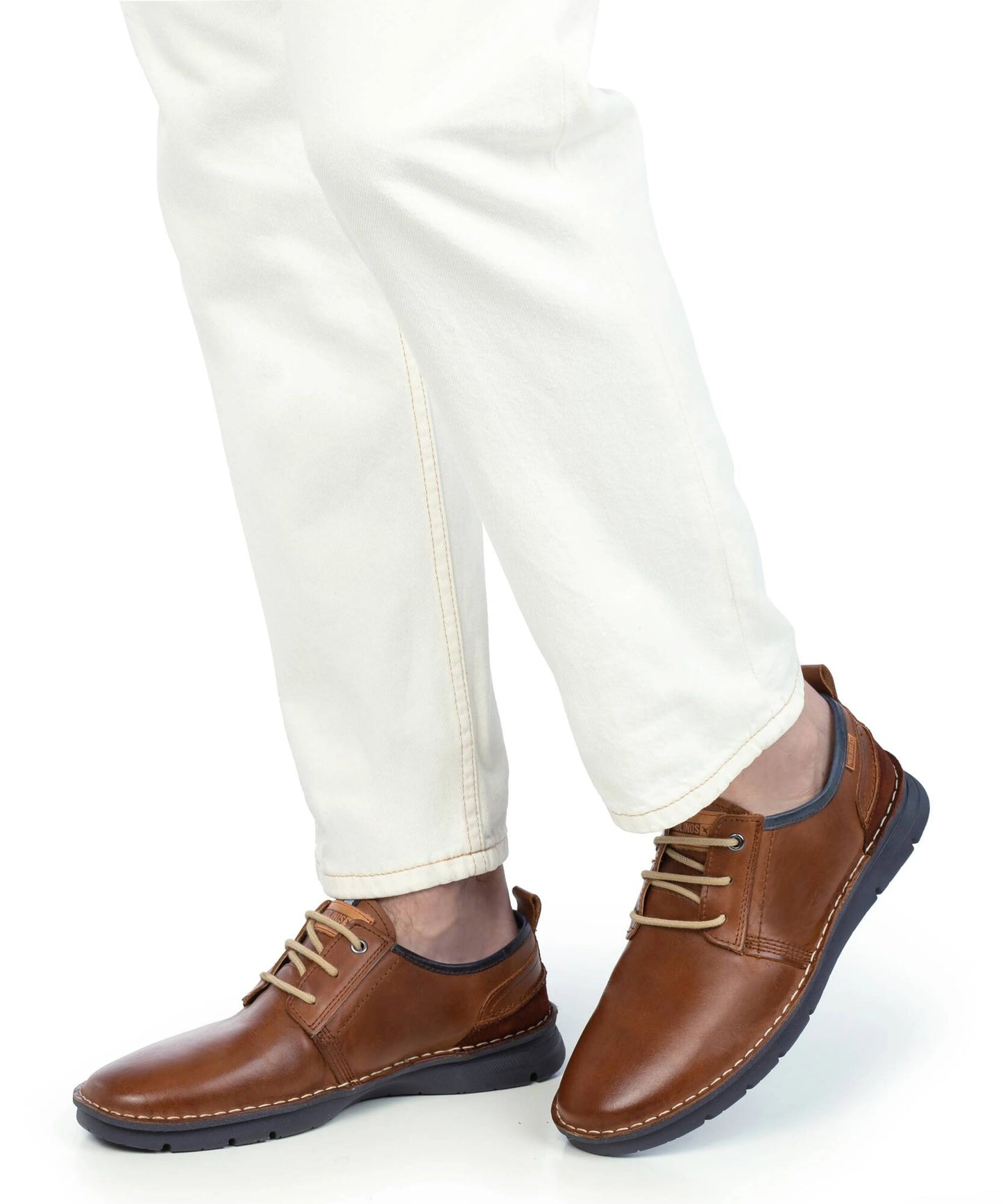 Pikolinos Men's Rivas M3T-4232C1 Leather Lace-Up Shoes Cuero Brown