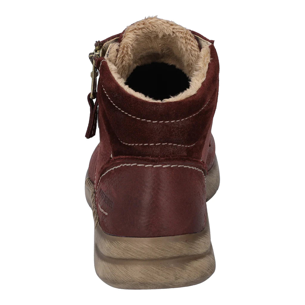 Josef Seibel Women's Conny 52 Winter Leather Boots Bordeaux Red