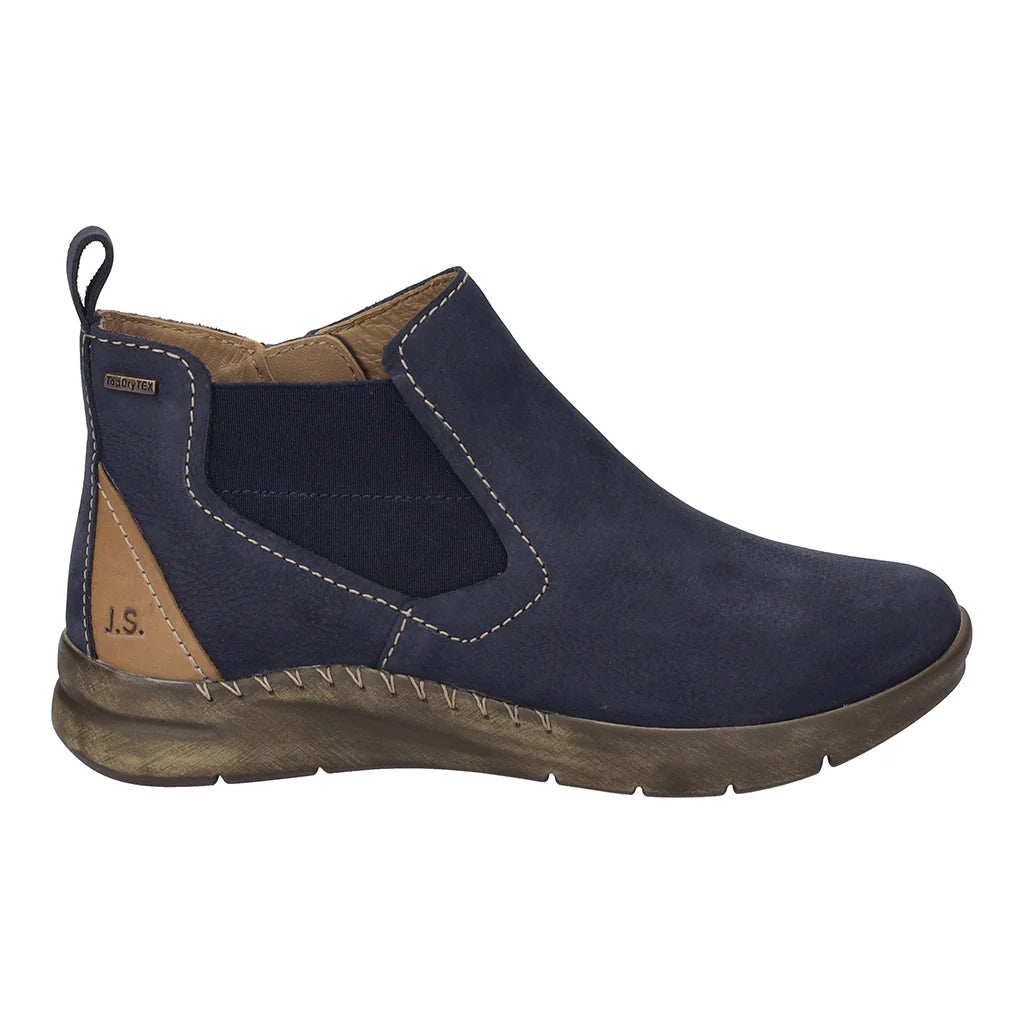 Josef Seibel Women's Conny 57 Leather Ankle Boots Ocean Blue