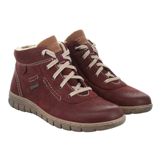 Josef Seibel Women's Steffi 53 Leather Comfort Boots Bordo Burgundy
