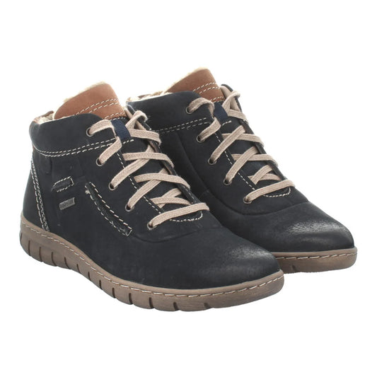 Josef Seibel Women's Steffi 53 Leather Comfort Boots Ocean Blue Combi